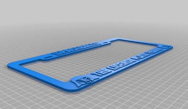 3d print gift liscense plate